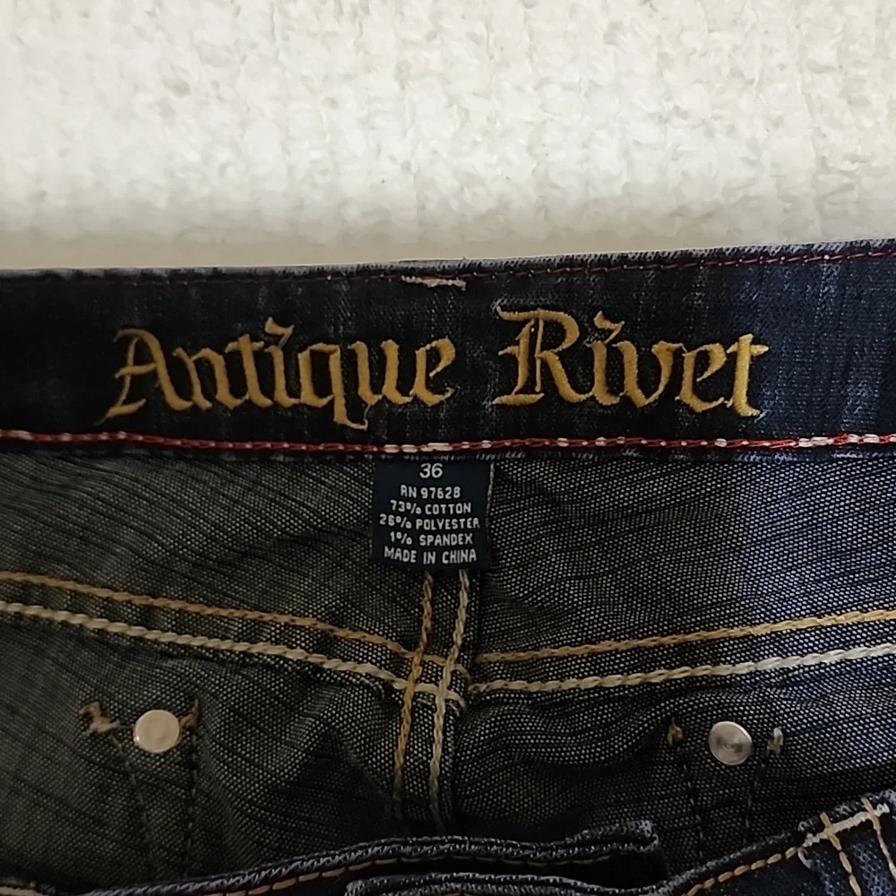 Antique river women's dark denim jeans bootcut - Picture 10 of 11